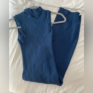 Blue Zara Knee Length Dress
